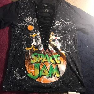 Space jam graphic shirt